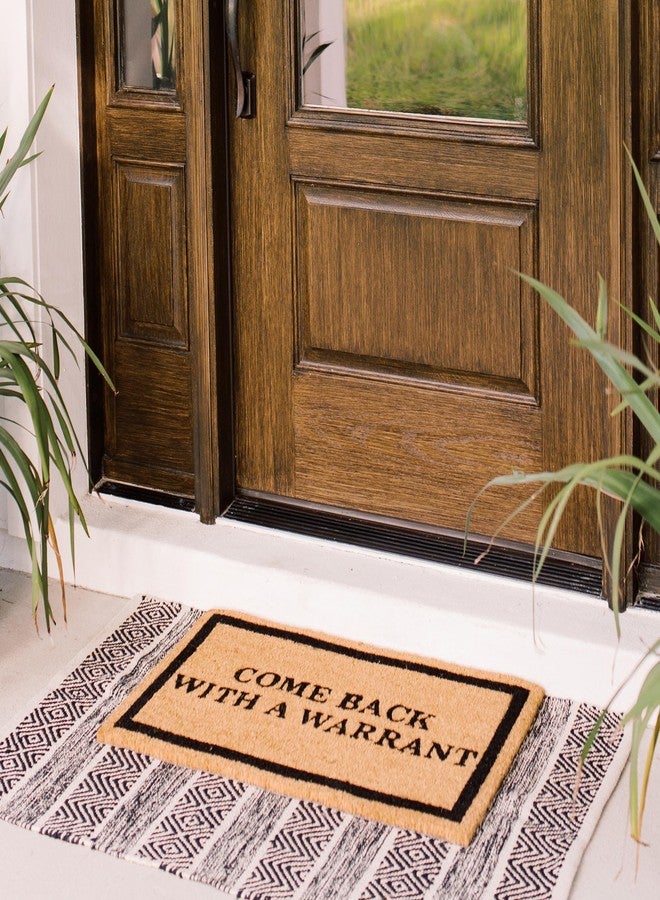 THEODORE MAGNUS سجادة باب مرحة بتصميم ثيودور ماغنوس - سجادة ترحيبية للباب الأمامي بظهر مانع للانزلاق - سجادة باب متينة من ألياف جوز الهند - مثالية كسجادة مدخل خارجية - للاستخدام الداخلي والخارجي - ضمان استرداد الأموال - 17 × 30 بوصة - Image 2